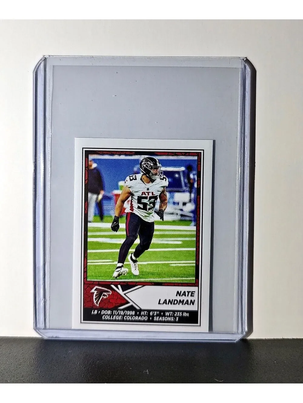 Nate Landman 2024 Panini NFL Sticker #435 Atlanta Falcons